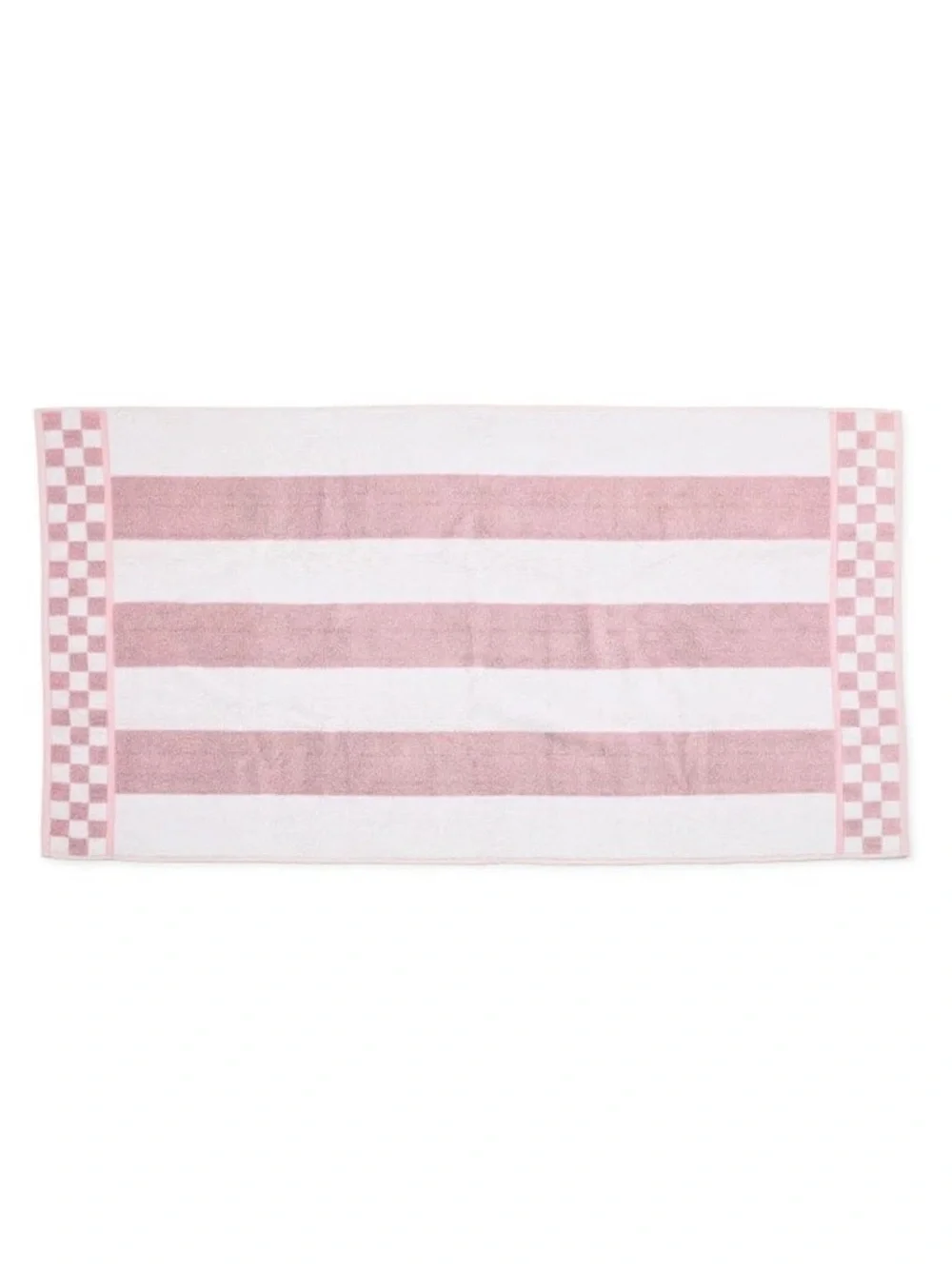 Mackenzie-Childs Rosy Stripe Bath Towel and Hand Towel. NWT.